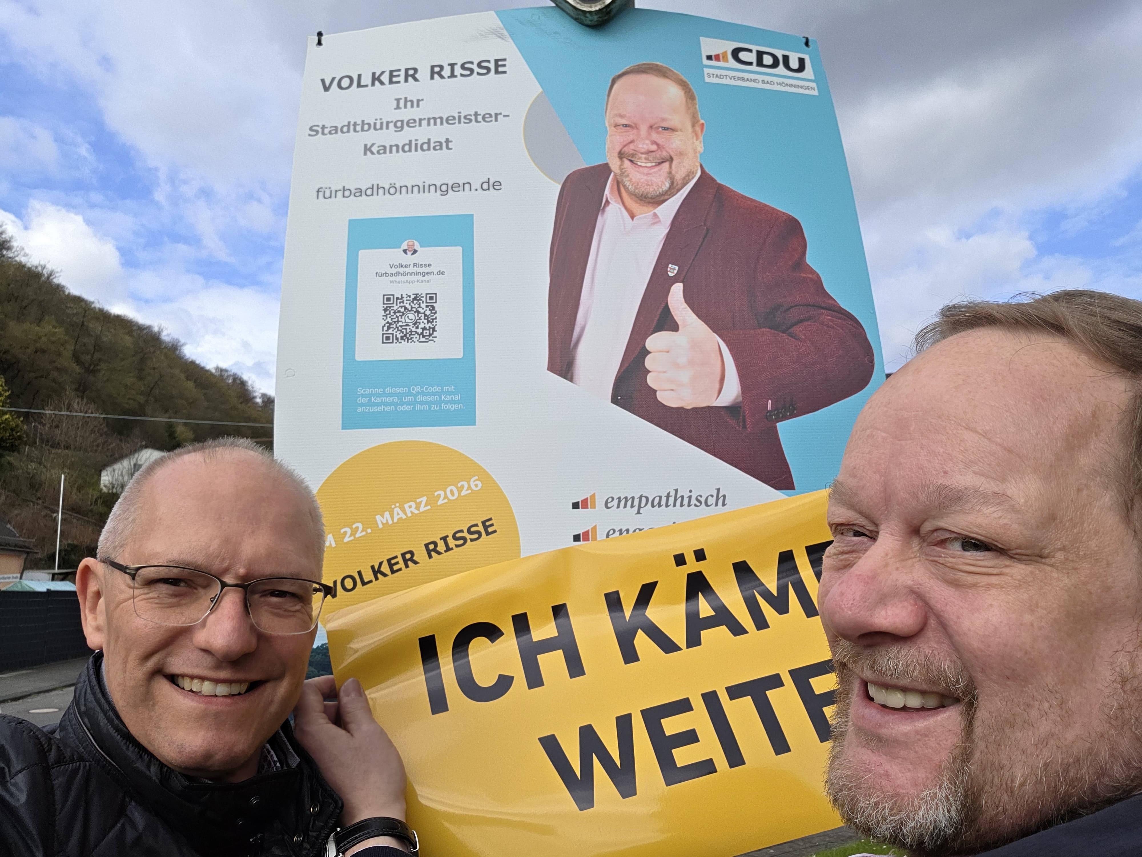 MdL Jürgen Schmied unterstützt mich.